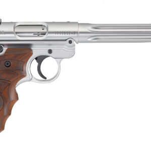 RUGER MKIV HUNTER STAINLESS .22LR WITH TARGET GRIPS
